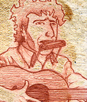 Sketch of Bob Dylan