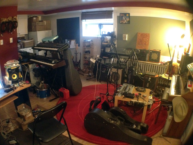 Dog Is Blue's Old Red Rug Studio/Jam space